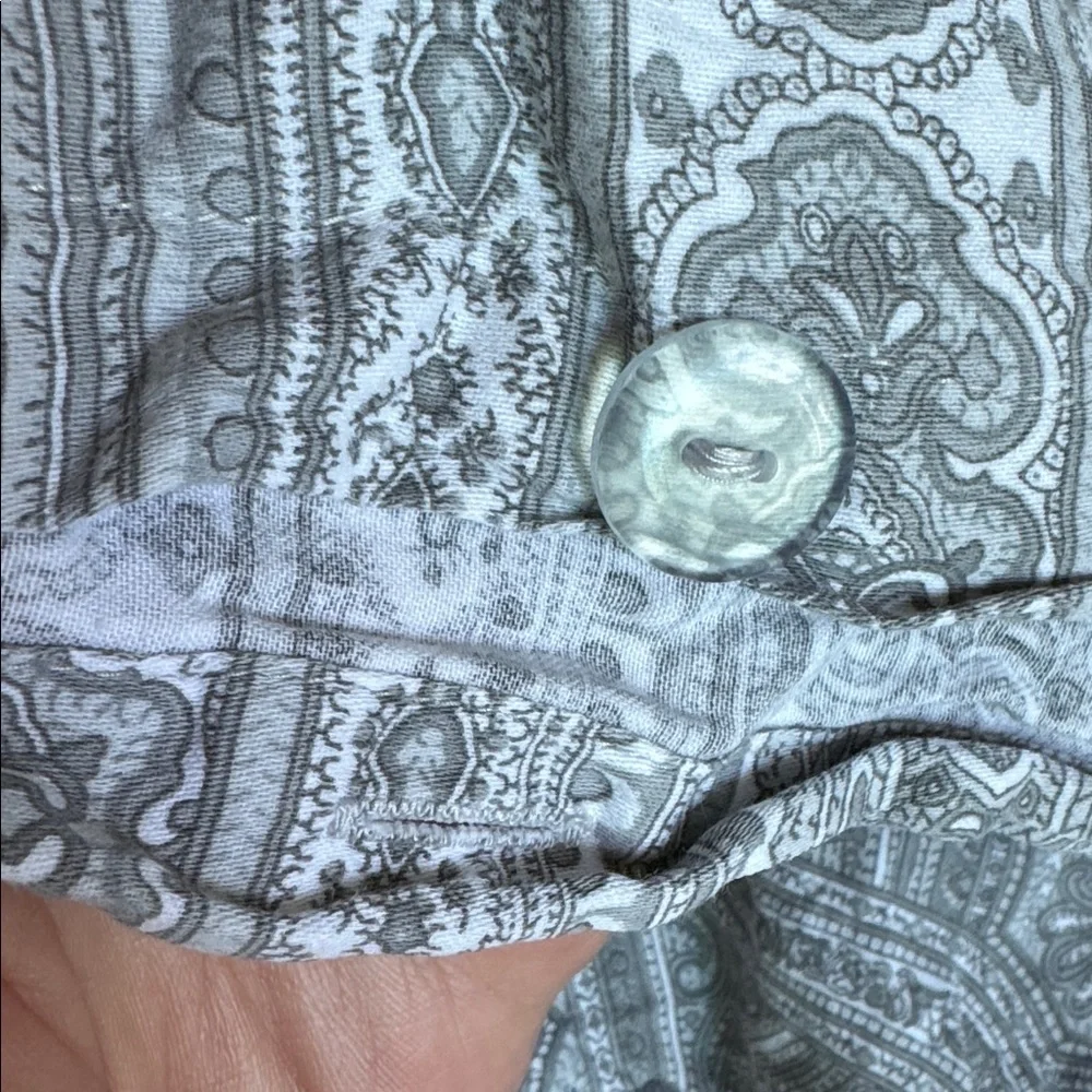 Bella Lux Fine Linen 100% Cotton Paisley QUEEN DUVET SET w/ pillow cases